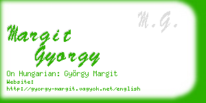 margit gyorgy business card