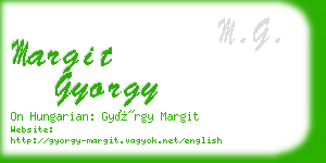 margit gyorgy business card